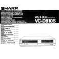 SHARP VC-D810S Manual de Usuario