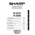 SHARP R2275 Manual de Usuario