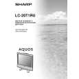 SHARP LC20T1RU Manual de Usuario