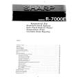 SHARP R7000E Manual de Usuario