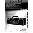 SHARP GF800H Manual de Usuario