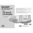SHARP CDBA2600 Manual de Usuario