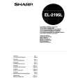 SHARP EL2195L Manual de Usuario
