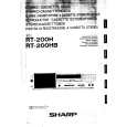 SHARP RT200HB Manual de Usuario