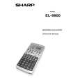 SHARP EL9900 Manual de Usuario