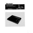 SHARP QA75A Manual de Usuario