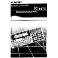 SHARP PC1475 Manual de Usuario