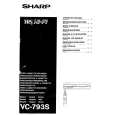 SHARP VC-793S Manual de Usuario