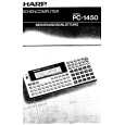 SHARP PC1450 Manual de Usuario