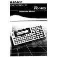 SHARP PC1403 Manual de Usuario