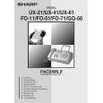 SHARP UX21 Manual de Usuario