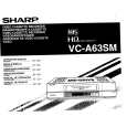 SHARP VC-A63SM Manual de Usuario