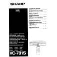 SHARP VC-781S Manual de Usuario