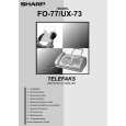 SHARP UX73 Manual de Usuario