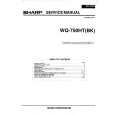 SHARP WQ750HT/BK Manual de Servicio