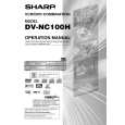 SHARP DVNC100H Manual de Usuario