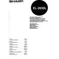 SHARP EL2630L Manual de Usuario