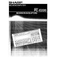 SHARP PCE220 Manual de Usuario