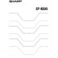 SHARP SF8200 Manual de Usuario