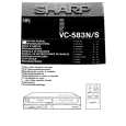 SHARP VC-583S Manual de Usuario