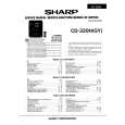 SHARP CD320H Manual de Servicio