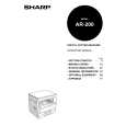 SHARP AR200 Manual de Usuario