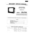 SHARP 25J750 Manual de Servicio