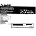 SHARP VC-A104SA Manual de Usuario