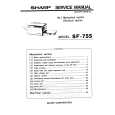 SHARP SF755 Manual de Servicio