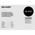 SHARP EL2135 Manual de Usuario