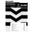 SHARP CS2850 Manual de Usuario
