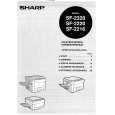 SHARP SF2220 Manual de Usuario