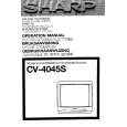 SHARP CV4045S Manual de Usuario