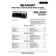 SHARP WQ262H Manual de Servicio