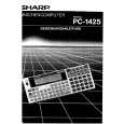 SHARP PC1425 Manual de Usuario