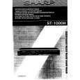 SHARP ST1000H Manual de Usuario