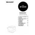 SHARP SF2040 Manual de Usuario