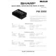 SHARP PW3000 Manual de Servicio