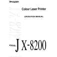 SHARP JX8200 Manual de Usuario