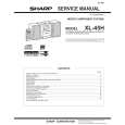 SHARP XL45H Manual de Servicio