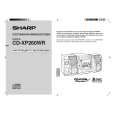 SHARP CDXP260WR Manual de Usuario