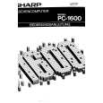 SHARP PC1600 Manual de Usuario