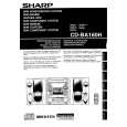 SHARP CDBA160H Manual de Usuario