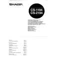 SHARP CS2194 Manual de Usuario